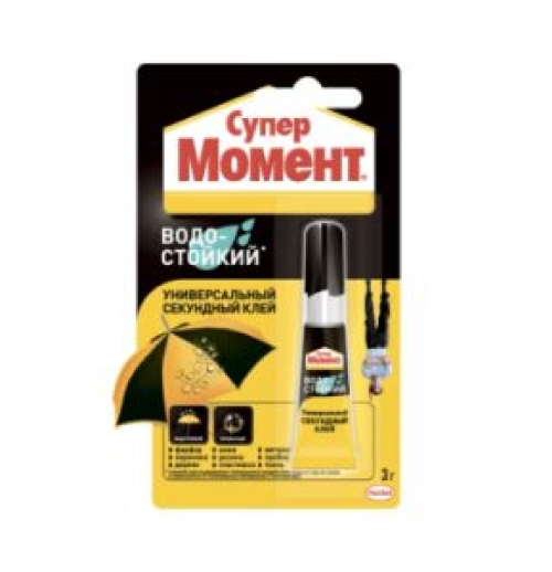 Клей Супер Момент водостойкий мульти-карта 3 гр