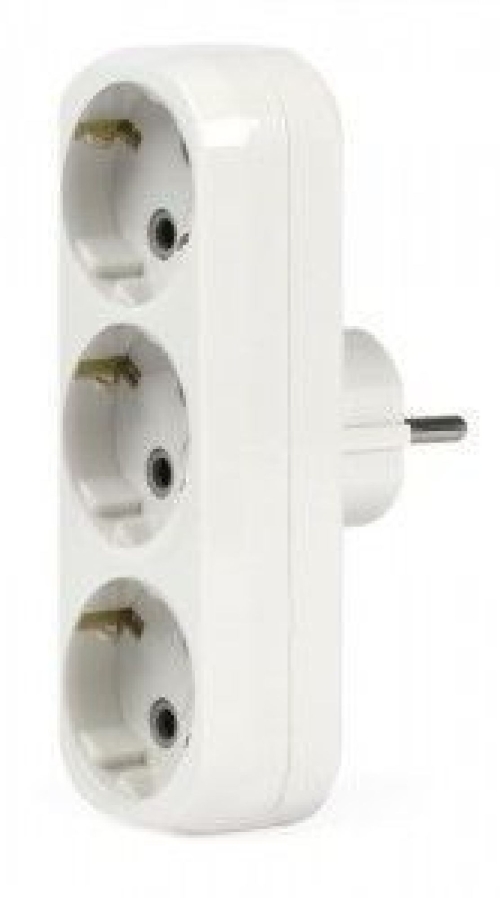 Разветвитель (линейный) 3 гн. с/з 16А белый