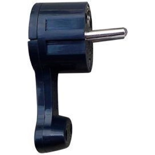 Вилка-невидимка "За шкаф" 16А 250В (с/з, плоская, черная)