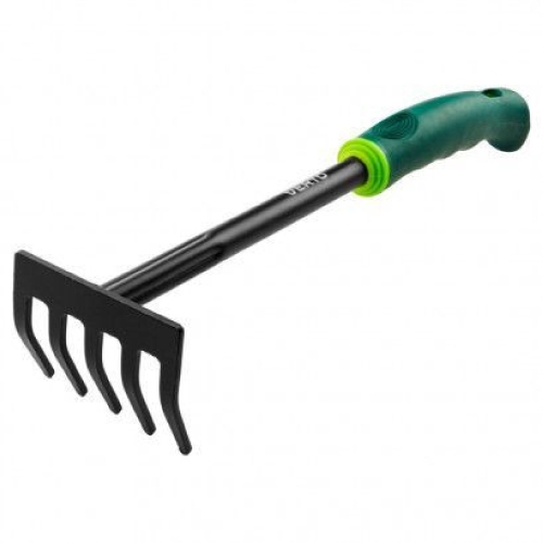Грабли 5-зубые, 110х 340 сталь черенок/пластик VERTO*