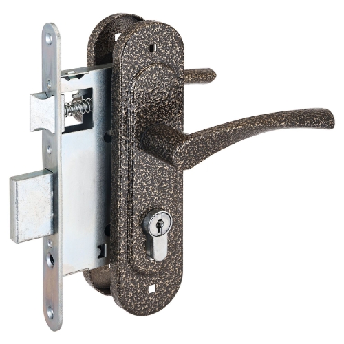 Замок врезной Птимаш 4-3.07 (цв. бронза)