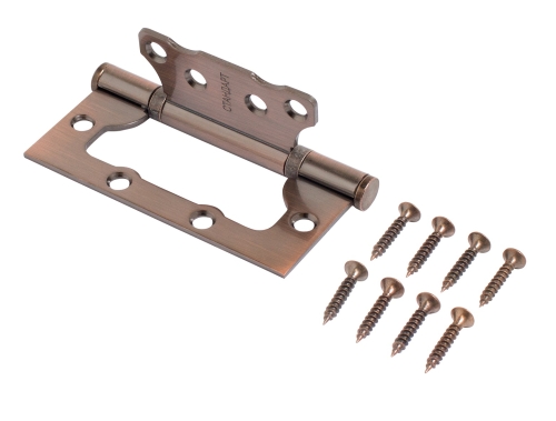 Петля накладная ПНУ без врезки длина 100мм (2,5 мм) медь