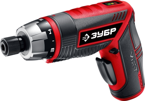 ЗУБР ViX-T отвертка-трансформер аккумуляторная 3.6 В, в кейсе с 10 битами