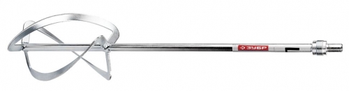 Насадка, ЗУБР ЗМРН-2-220, для миксера ЗМР-1350Э-2, резьба 27x1.5 мм, d=220 мм, L=570 мм, комплект насадок 2 шт.