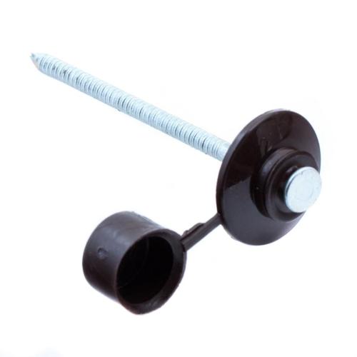 Гвозди для ондулина оц. 80мм с пл. шляпкой (уп. 20 шт) коричневый*