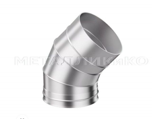 Колено 3-х секц. 135×115; AISI 430 0.50