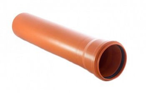 Труба наружная 110 х 2000 ПП (цвет: рыжий)