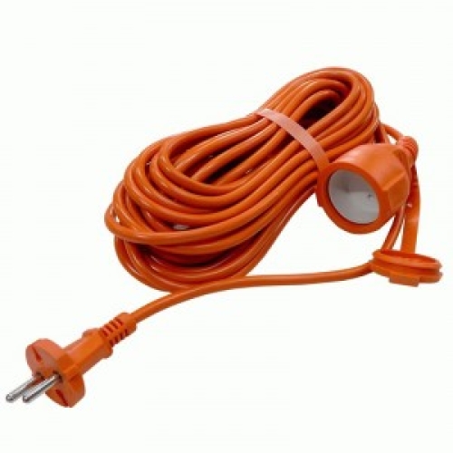 Удлинитель-шнур УШ-6, 1 роз. 20 м с загл., ПВС 2х0.75 IP54 UNIVersal
