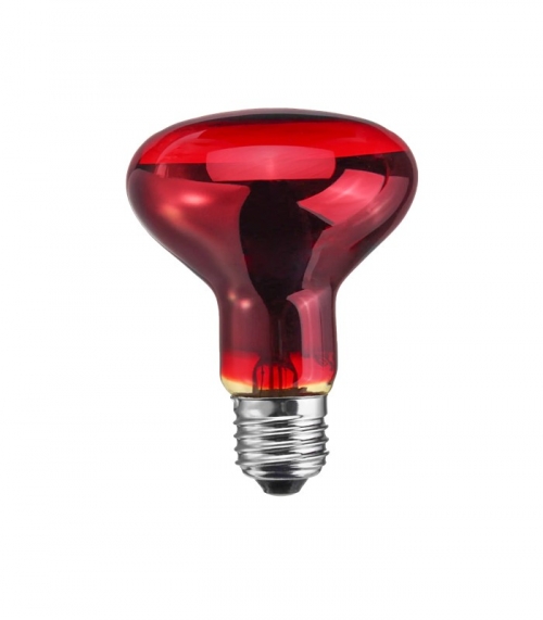 Лампа-термоизлучатель ИКЗК 60W Е27 230-60 R63 (красная)