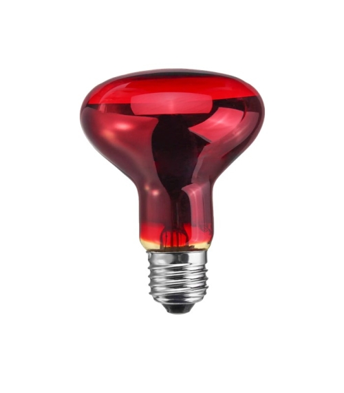 Лампа-термоизлучатель ИКЗК 60W Е27 230-60 R63 (красная)