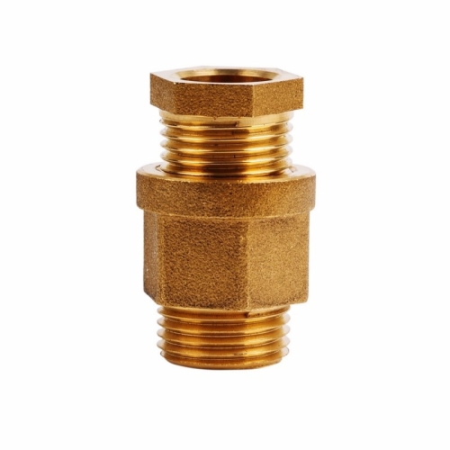 Сальник для ввода саморег. кабеля в трубу 1/2" латунь (пищ.)