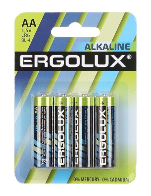 Батарейка АА R6 BL*4 Ergolux