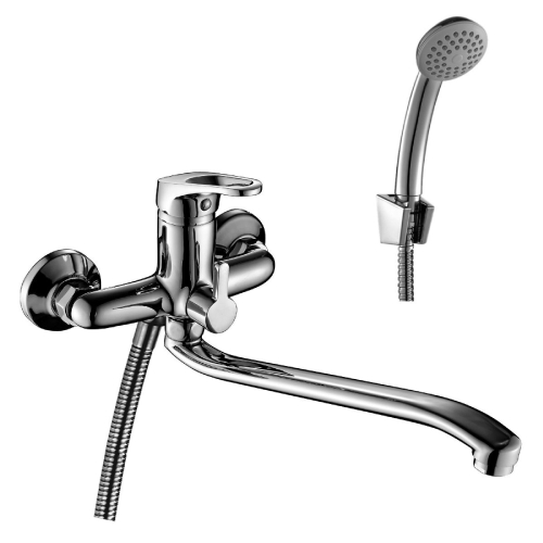 Смеситель Rossinka д/ванны B35-34 одноручный S-излив, хром L-350**