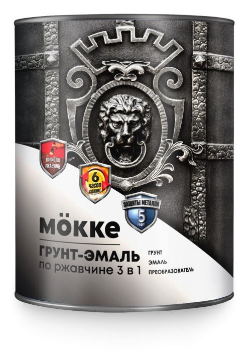 Грунт-эмаль 3в1 алкидно-уретановая MӦKKE белый (1,9кг) (1кор 6шт)