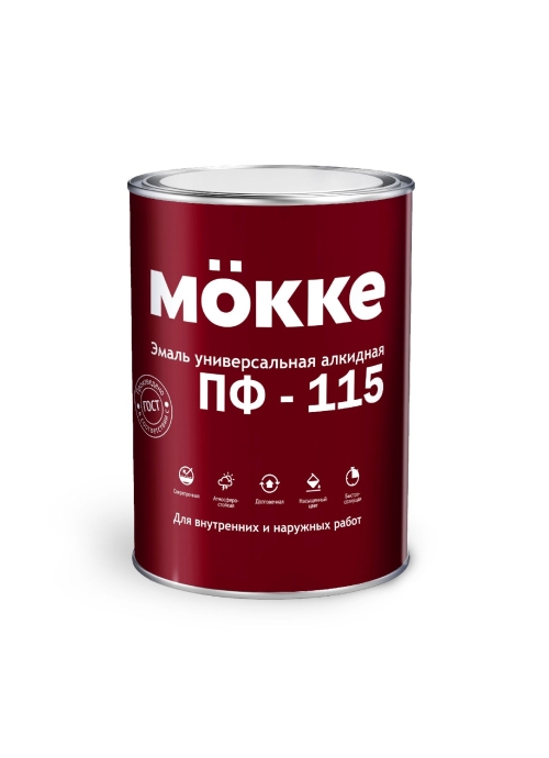 Эмаль алкидная ПФ-115 MӦKKE вишневый (0,8 кг) (1кор 14шт)*