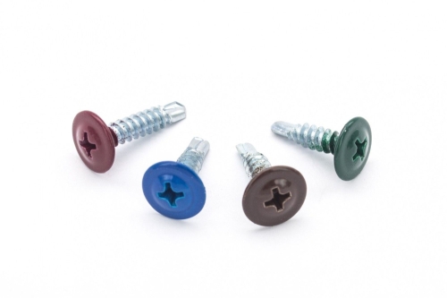 Саморез 4,2*16 п/шайба, сверло, RAL 7024 (серый графит) (1000шт)