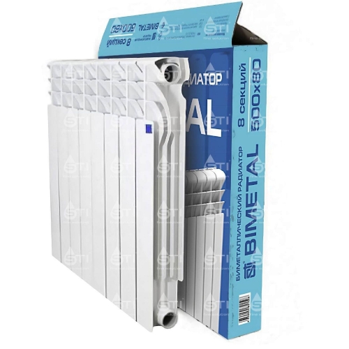 Радиатор BIMETAL STI 500/80 (8 секций)*