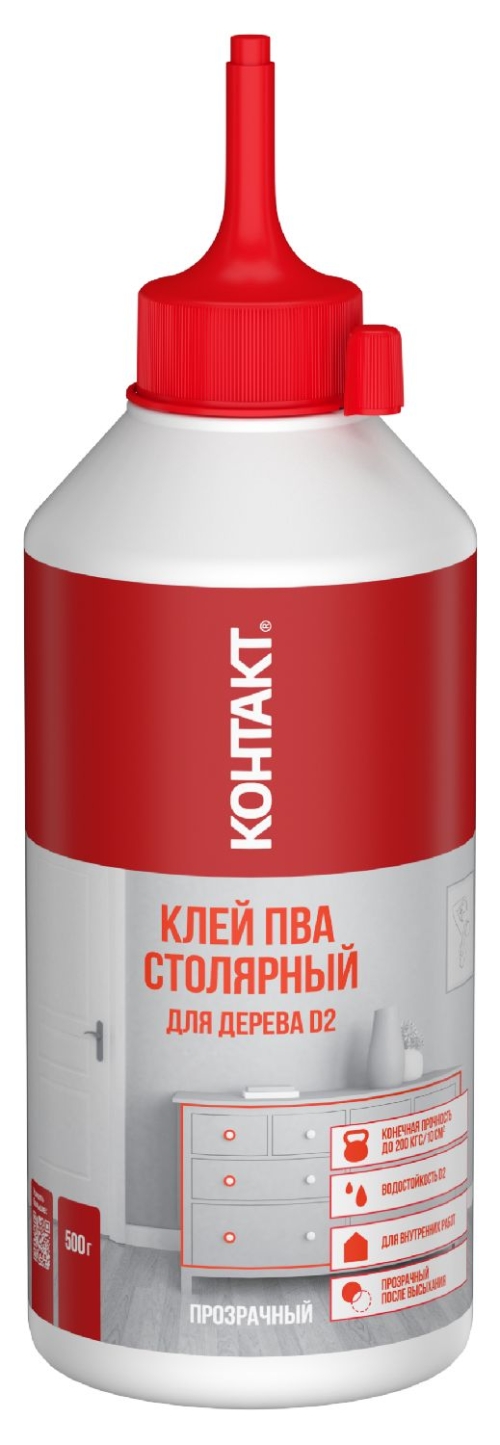Клей Контакт ПВА столярный для дерева D2 (500 г)
