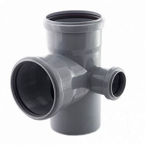 Крестовина ПП 110х110х50 (87°) 2-х пл.ЛЕВАЯ ( цвет: серый)