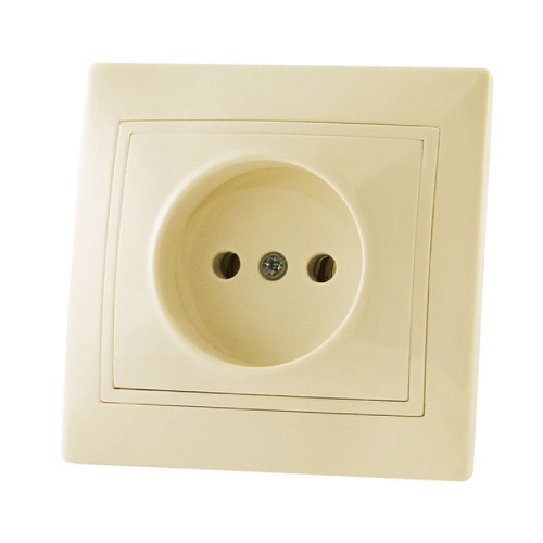 Розетка СУ одинарная б/з, слоновая кость