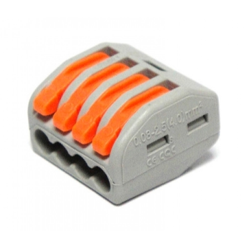 Клемма соединительная СК-221-414 компактная (4,0мм2) (4 провода) (1 упак-100шт)