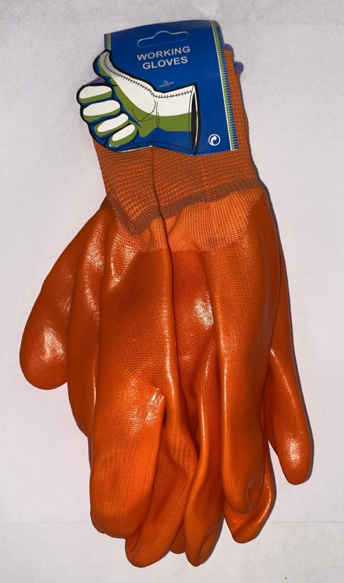 Перчатки МБС Оранжевые (МаслоБензоСтойкие)