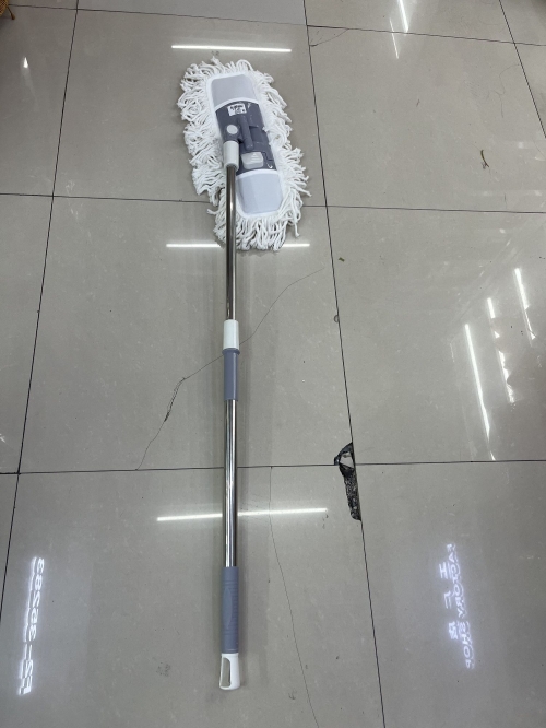 Швабра для пола с насадкой из хлопка, нержавеющая телескопическая ручка
