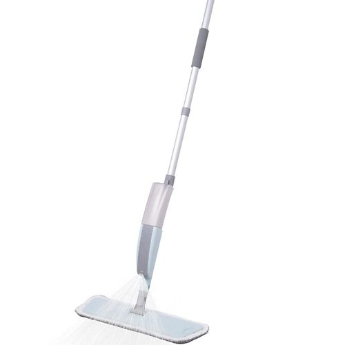 Швабра для пола с насадкой из микрофибры и распылителем