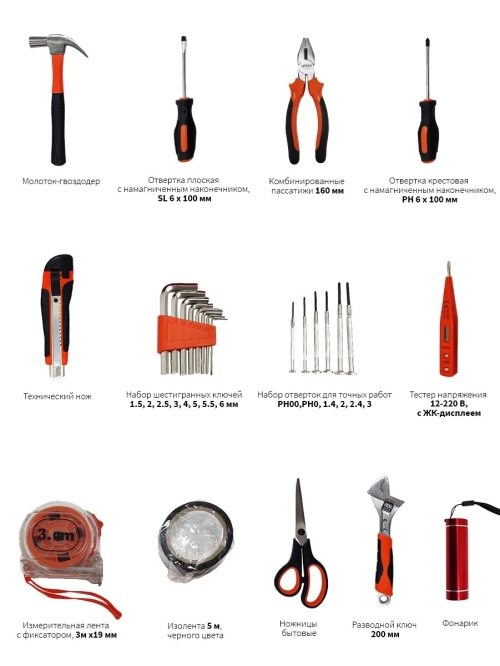 Набор инструментов 25 предметов