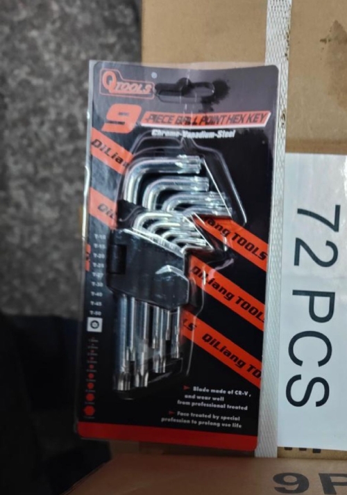 Набор ключей имбусовых TORX 9 предметов