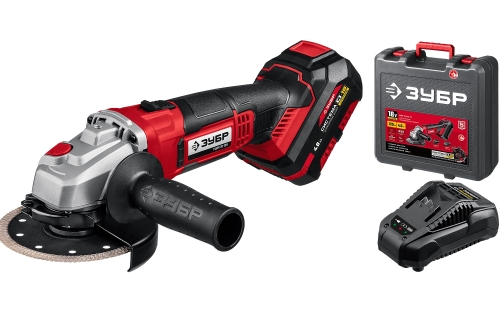 УШМ 125мм 18В в кейсе УШМ-18-125-41 ЗУБР