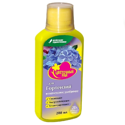 Удобрение БХЗ "Цветочный рай" д/гортензий 0,2л