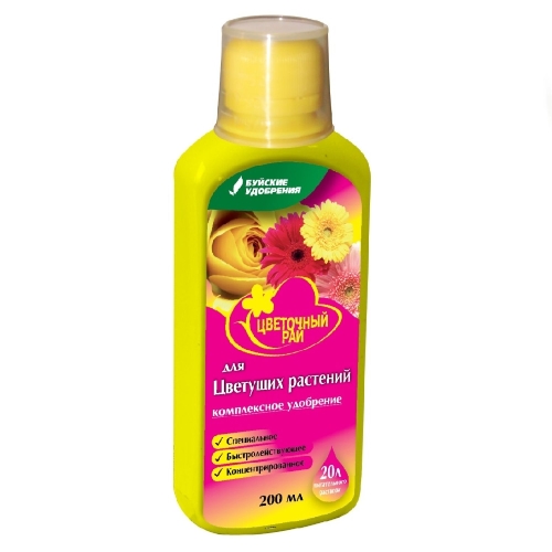 Удобрение БХЗ "Цветочный рай" д/цв комн и сад.раст.0,2л