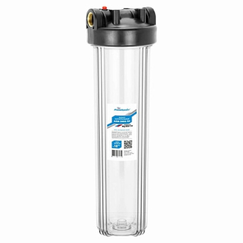 Фильтр - колба магистр. Типоразмер БИГ БЛЮ 20 ". Подкл лат резьба 1 (ключ, 4 самореза)*