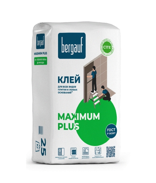 Клей Бергауф Maximum Plus для плитки (25кг)