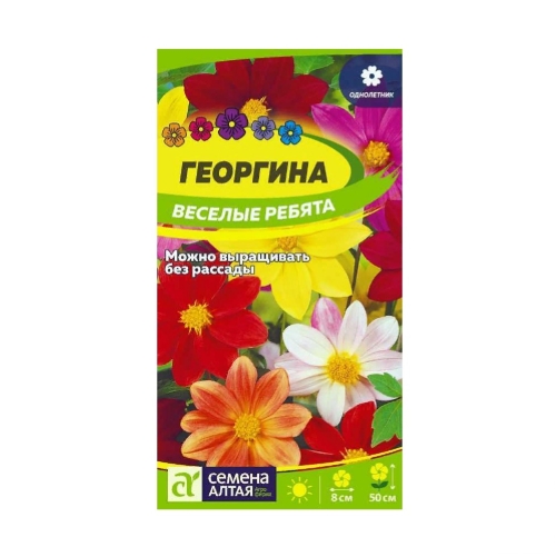 Семена Георгина Веселые ребята 0,2гр (Смена Алтая)