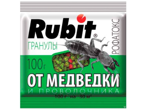 Средство (гранулы) от медведки и проволочника Рубит РОФАТОКС 100гр (Лето)
