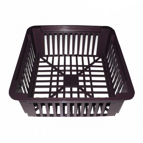 Корзина д/луковичных квадратная 245*205*69мм черная