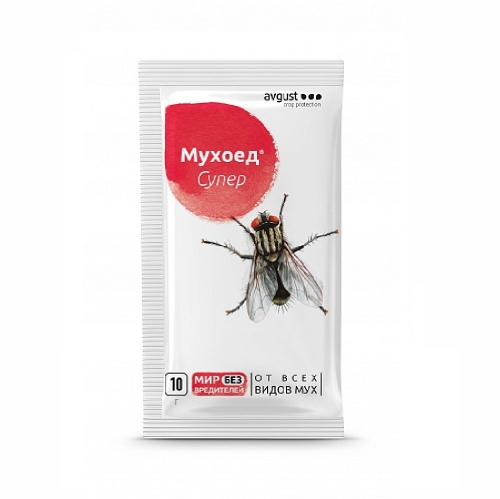 Средство инсектицид от мух МУХОЕД СУПЕР АВГУСТ 10г (Лето)
