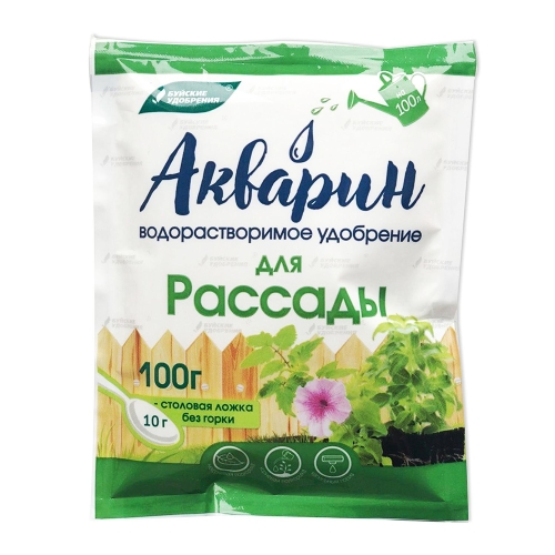 Удобрение БХЗ Акварин "Для рассады" 100гр (стимулятор роста, питания), (Круглый год)