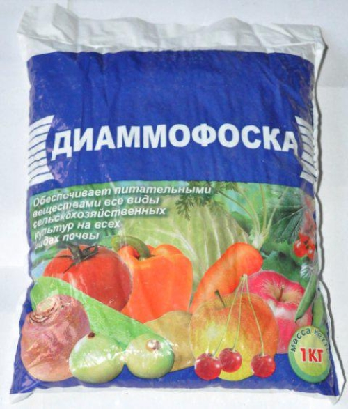 Удобрение ДИАММОФОСКА (Пермь) 1кг(д/питания растений),(Весна-Осень)
