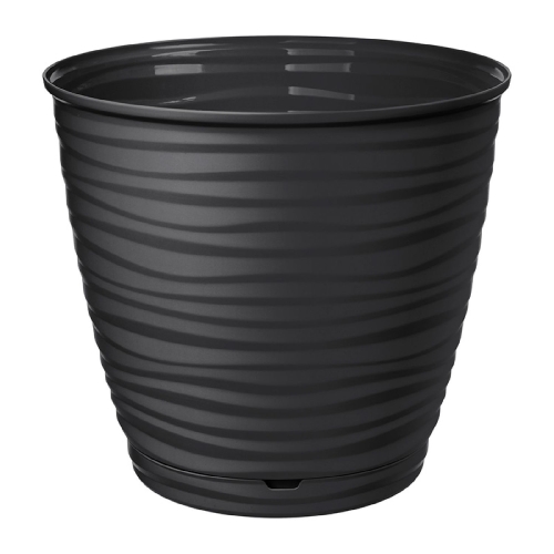 Горшок Saffron 5,4л чёрный с поддоном