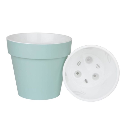 Горшок Протея 9л d27 h24 мятный с вкладкой (уп.1)