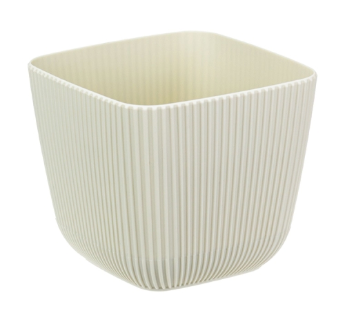 Кашпо Пиканто 0,65л 110x110x950мм белый ротанг с поддоном