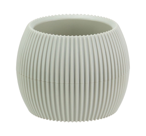 Кашпо Пиканто 0,7л 145x145x115мм белый ротанг с поддоном