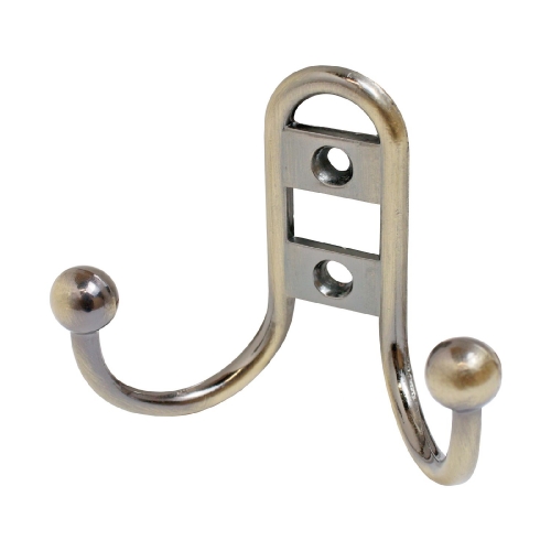 Крючок мебельный 2-х рожковый 208 В AB StahlBuro (2 шт) (ст. бронза)