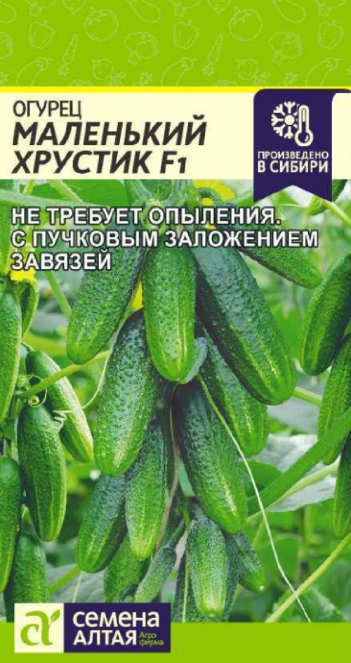 Семена Огурец Маленький Хрустик F1 5-6шт (Семена Алтая)