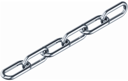 Цепь длинное звено DIN 763 2мм (20м)