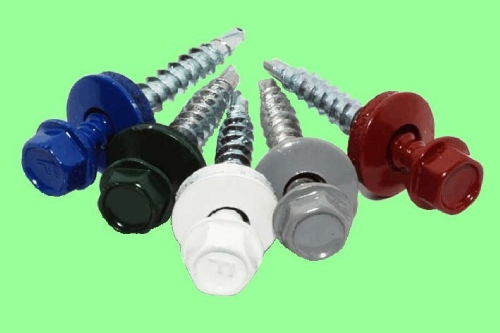 Шуруп кров. 4,8х35 сверло дер. RAL 6005 (зеленый мох) (150шт)