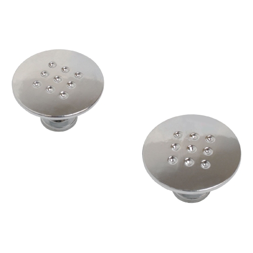Ручка-кнопка мебельная мет StahlBuro A507 Перфорация (2шт) (хром)
